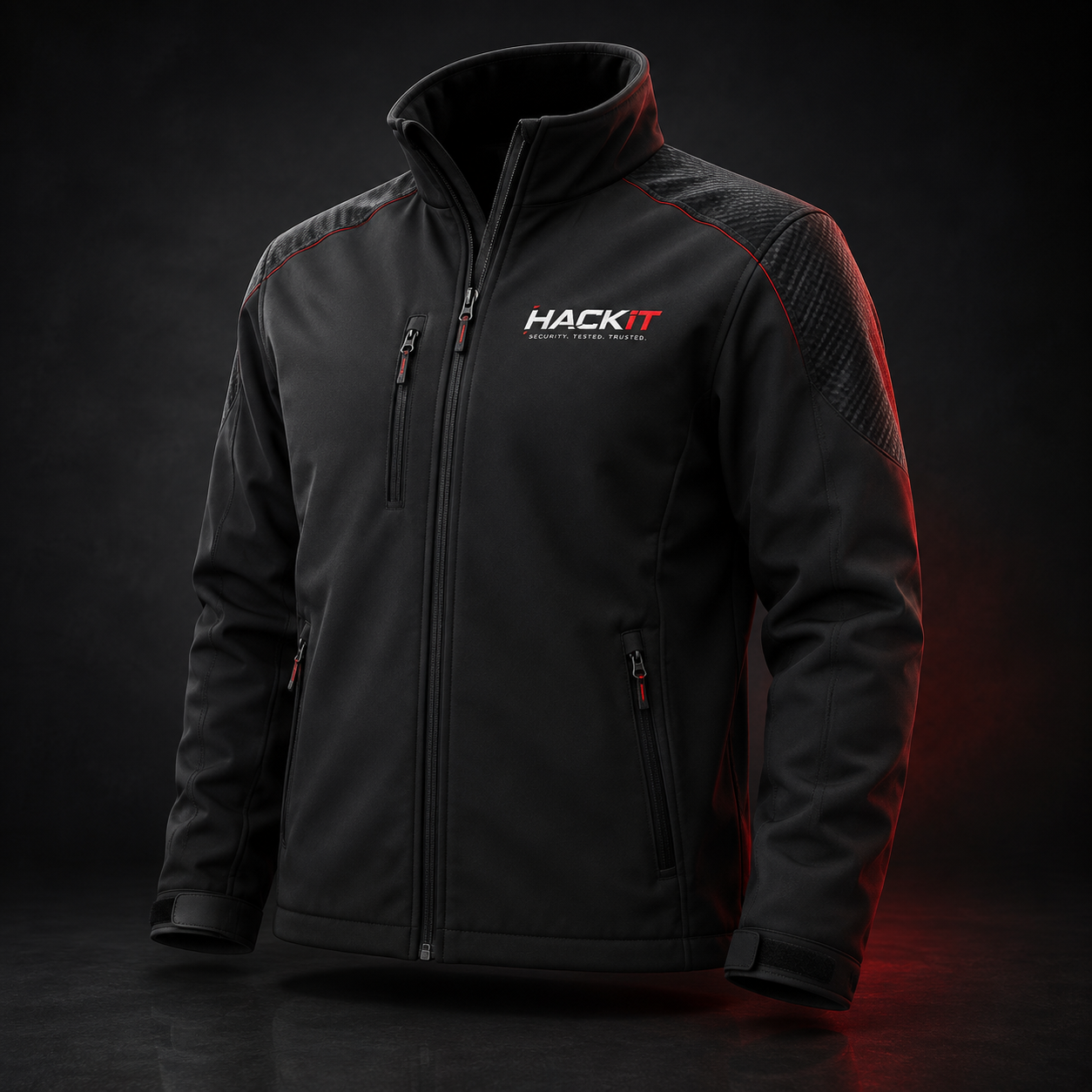 Black HackIT technical jacket